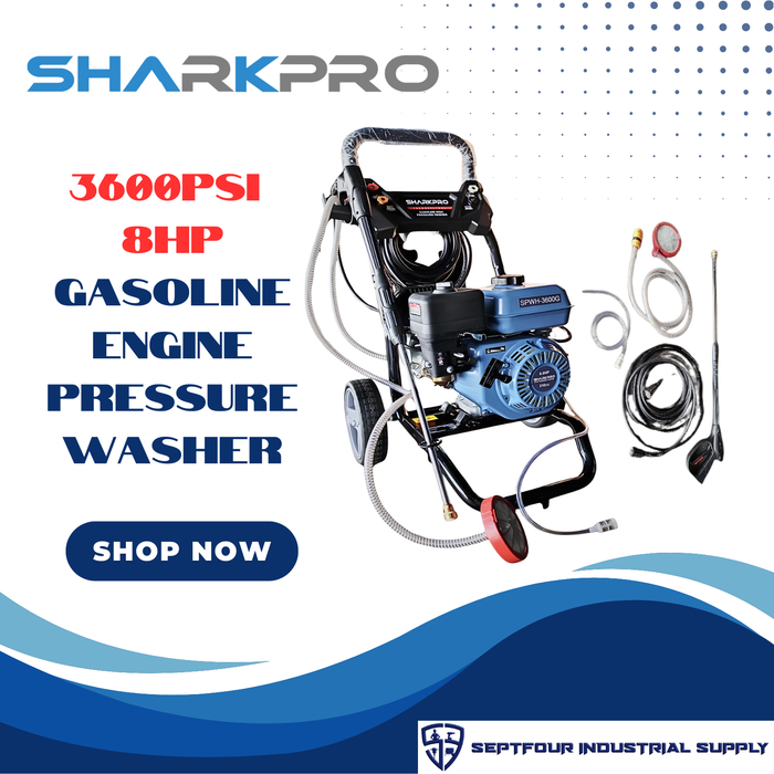 Sharkpro Heavy Duty Gasoline High Pressure Washer SHPW-3600G