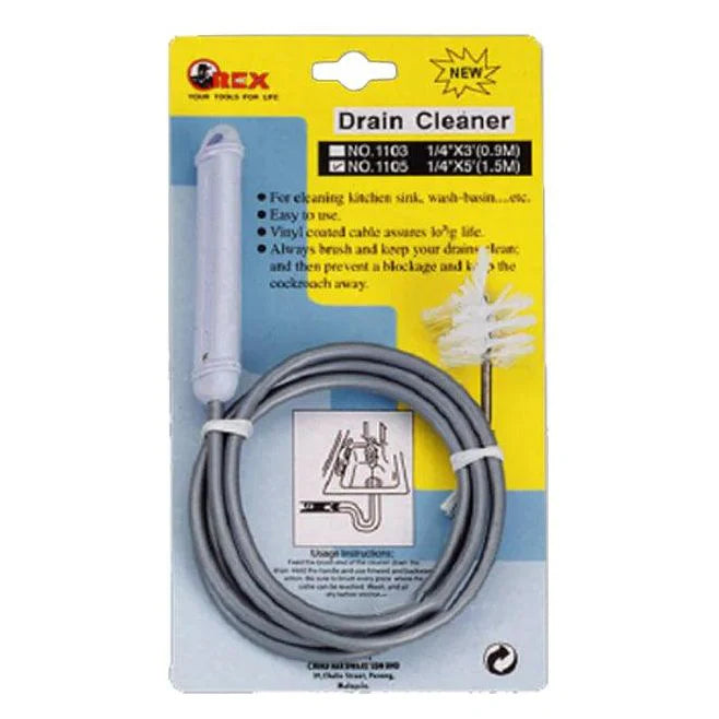 Orex 1/4" x 5(1.5m) Drain Cleaner 1105