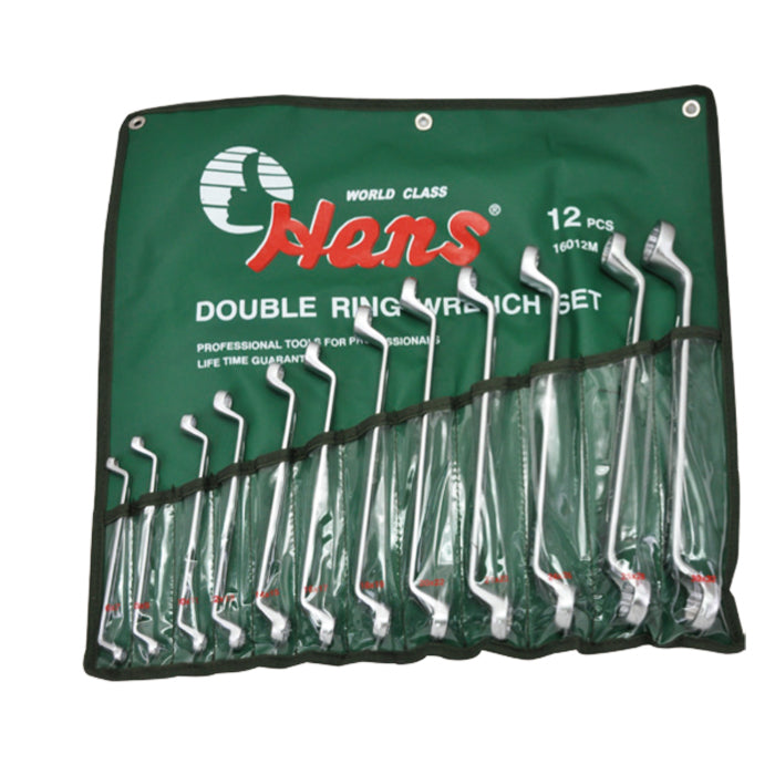 Hans 75°  Double Ring / Box Wrench Set