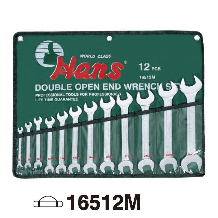 Hans Double Open End Wrench Set