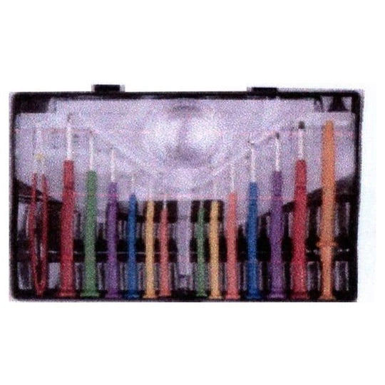 16pcs. Precision Screwdriver Set Colored with Magnifying Glass PSS-16-MAG
