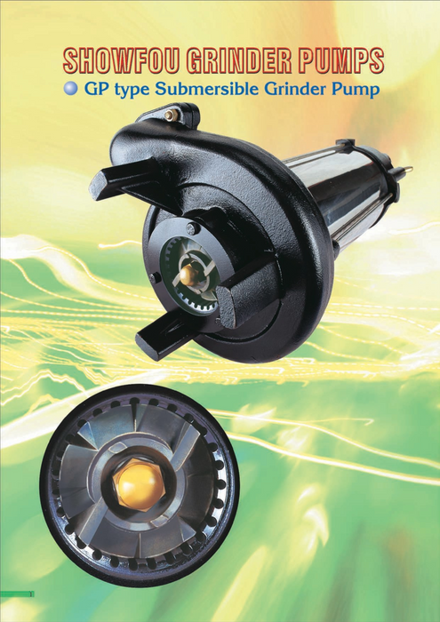 Showfou (GP) Series Submersible Sewage Grinder/Cutter Pump - Made in Taiwan