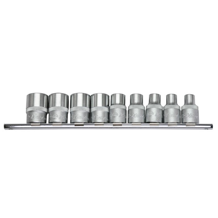 Hans 1/2" Drive E-Star Socket Set (9 PCS)