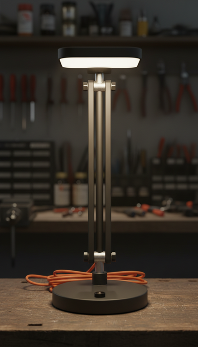 Workshop Task Lamp Pivoting Arm