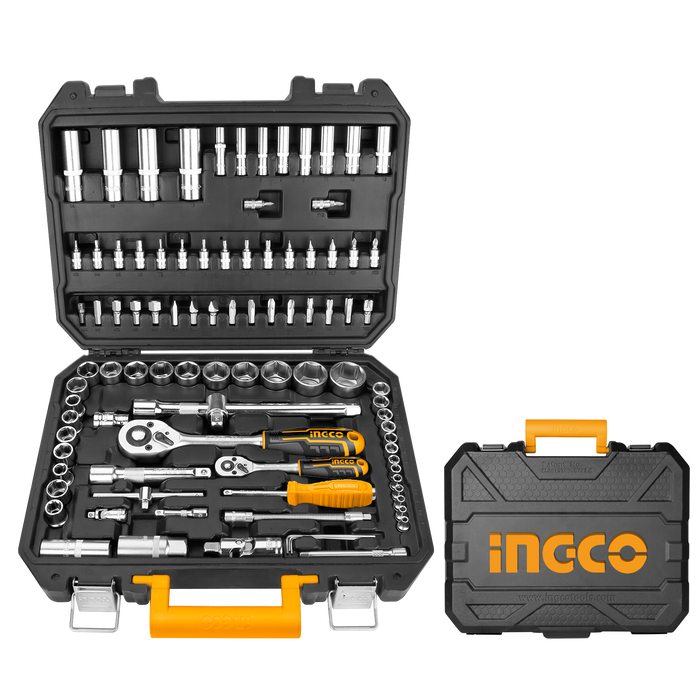 Ingco 94pcs 1/4" and 1/2" Socket Set HKTS42941