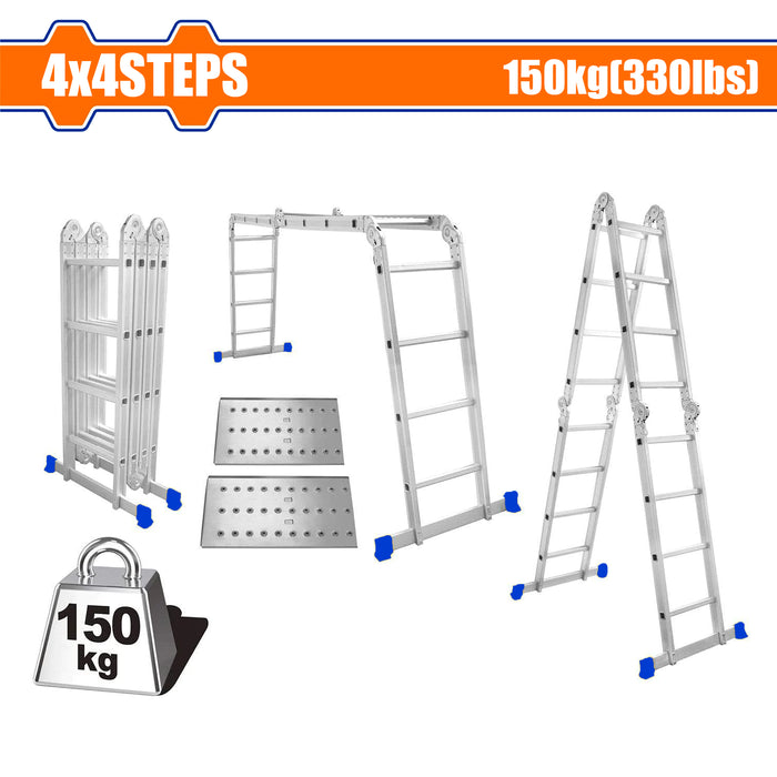 Wadfow 150kg Multi-Purpose Aluminum Ladder WLD7H44