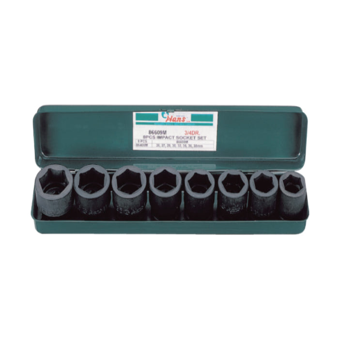 Hans 3/4" Drive Impact Socket Set 86609M (8 PCS)