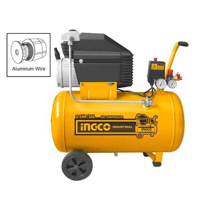 Ingco 2.5HP/50L Industrial Air Compressor Tank AC25508P
