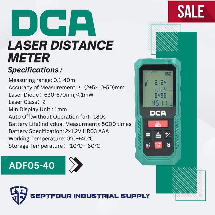 DCA Laser Distance Meter ADF05-40