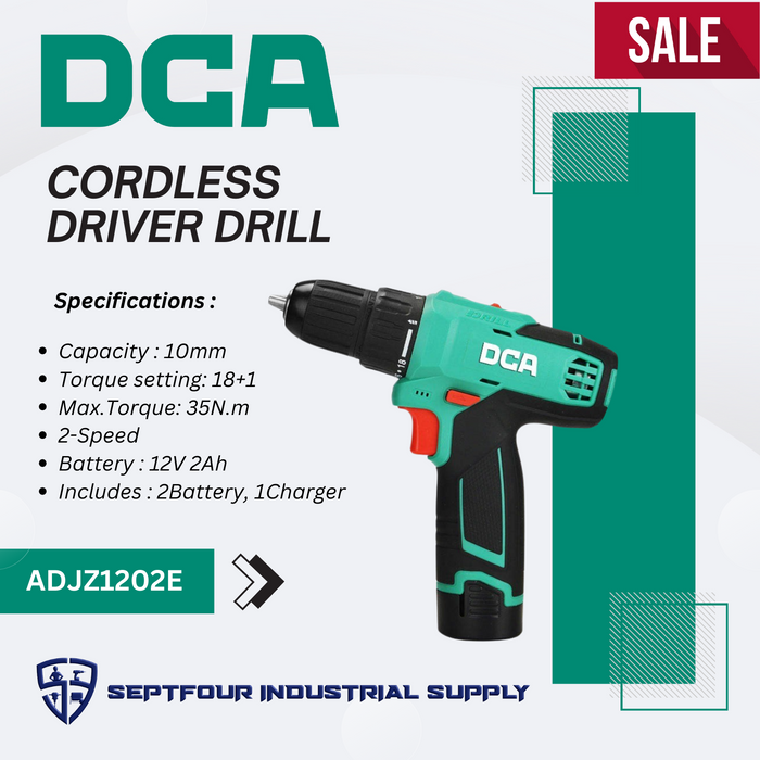 DCA 12V Cordless Driver Drill ADJZ1202E