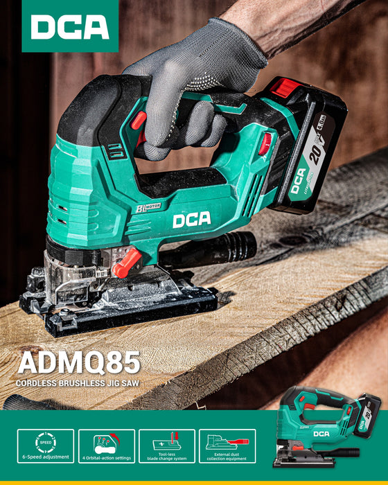 DCA 20V Cordless Jig Saw ADMQ85 EM