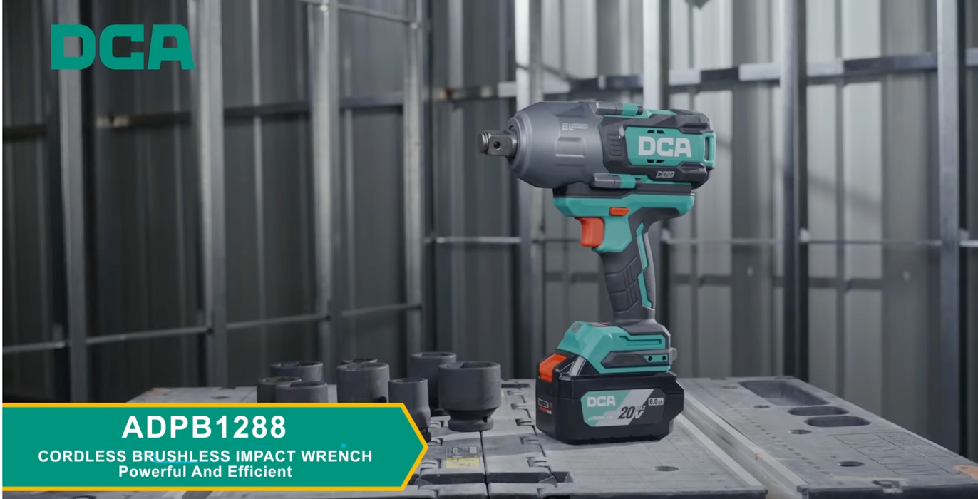 DCA 19mm (3/4")20V Cordless Brushless Impact Wrench ADPB1288 FK