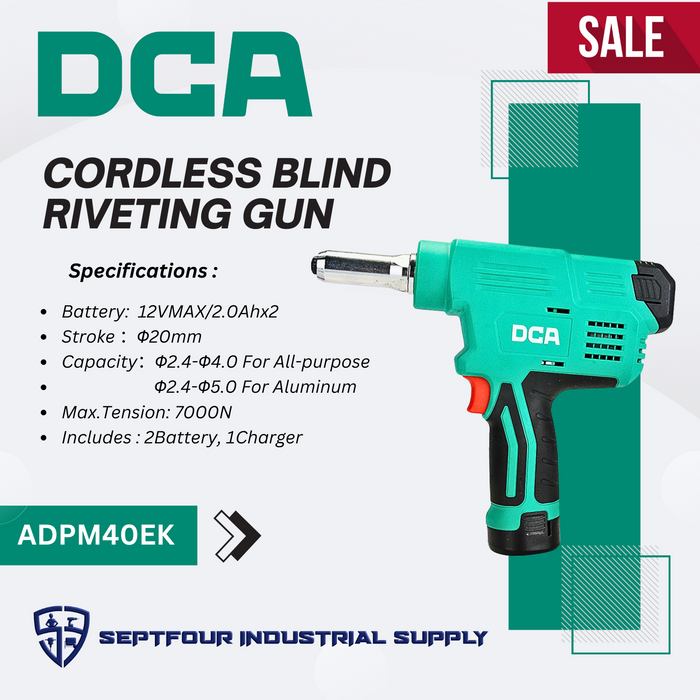 DCA 12V Cordless Blind Riveting Gun ADPM40EK