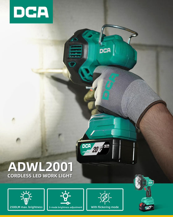 DCA 20V Cordless LED work light ADWL2001 Z+