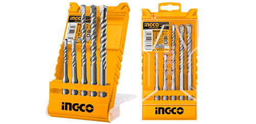 Ingco 5pcs SDS Plus Hammer Drill Bits Set AKD2052