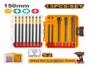 Ingco 13 pcs. Impact Screwdriver Bits Set AKDL01306