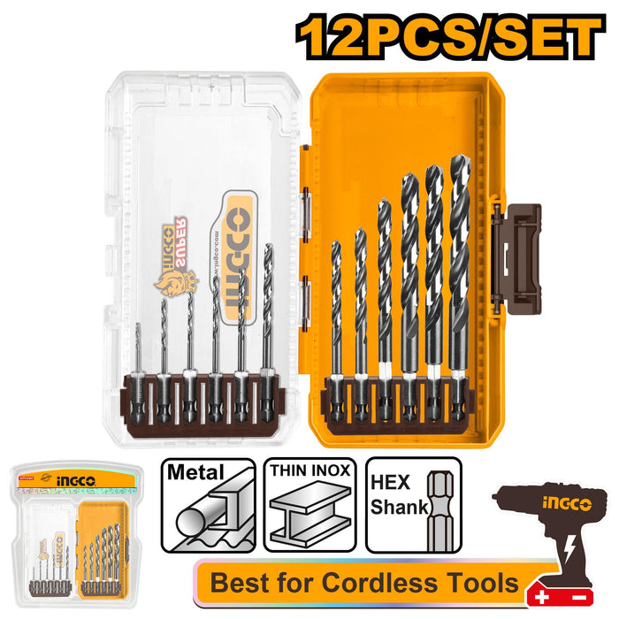Ingco 12PCS. HSS Drill Bit Set AKDL11206