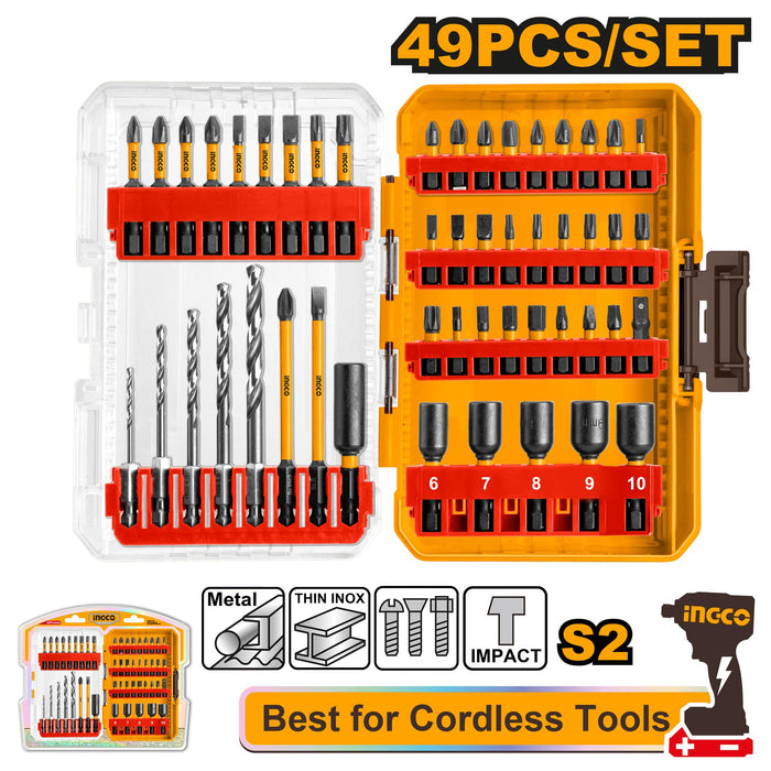 Ingco 49 Pcs Impact Screwdriver Bits Set AKDL24906