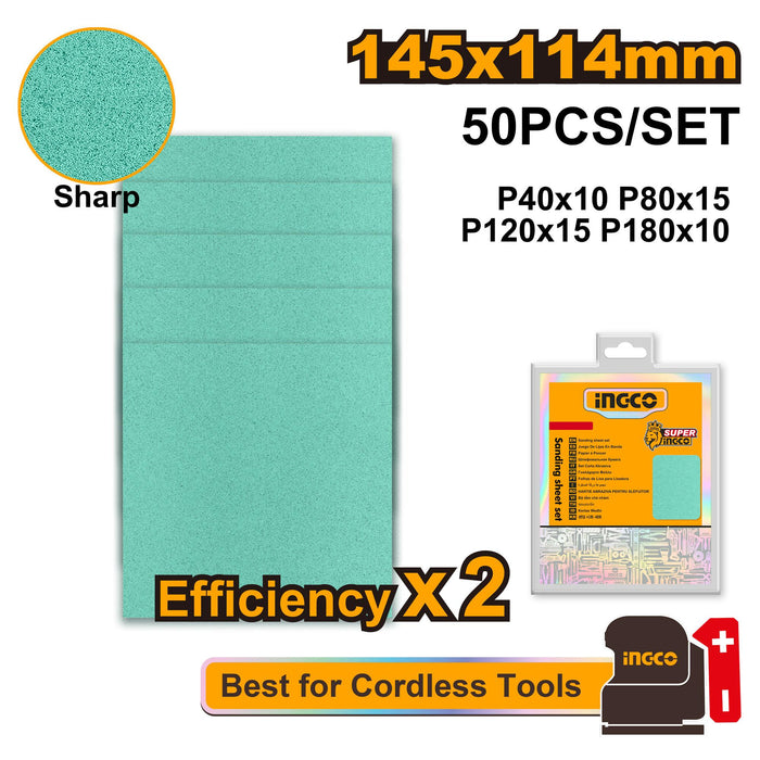 Ingco Sanding Sheet Set AKFS145115