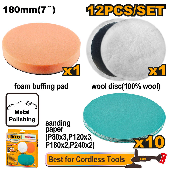 Ingco Polishing and Grinding Set APG18012