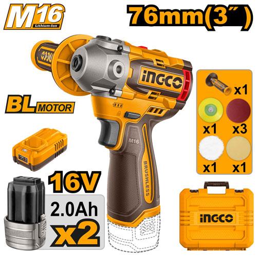 Ingco 16V 3" Cordless Polisher APLI1676
