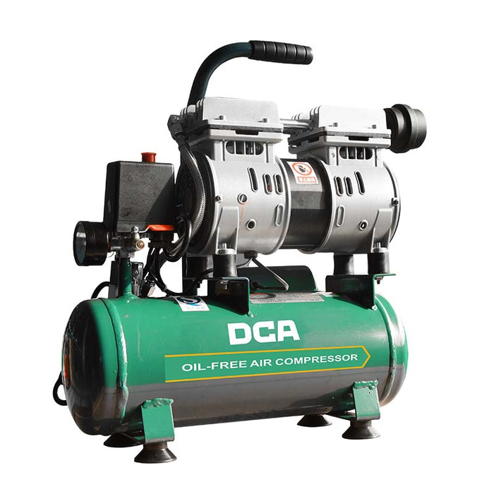 DCA 550W 8L Oil-Free Air Compressor AQE1608
