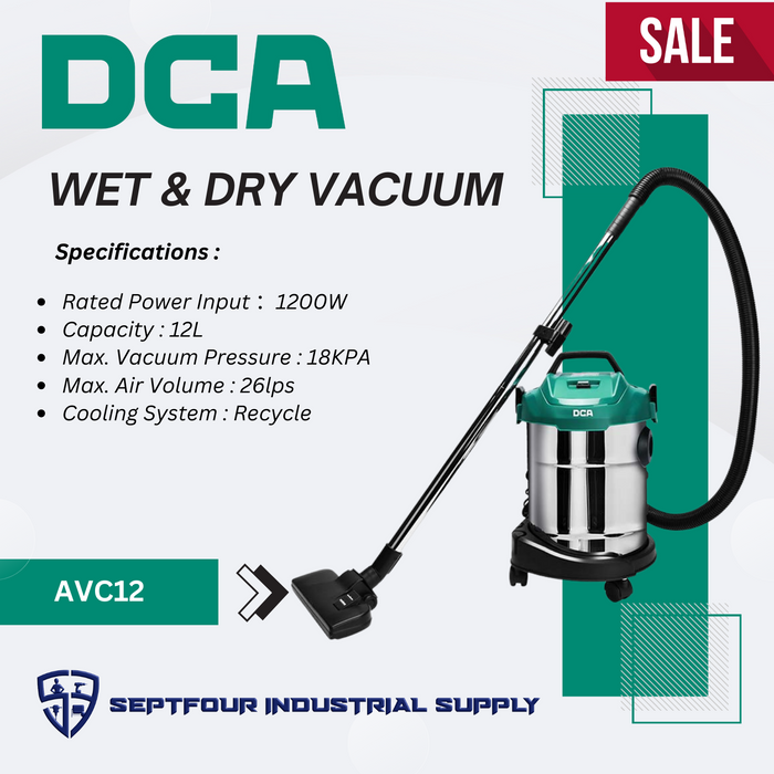 DCA 12L 1200w Vacuum Cleaner AVC12