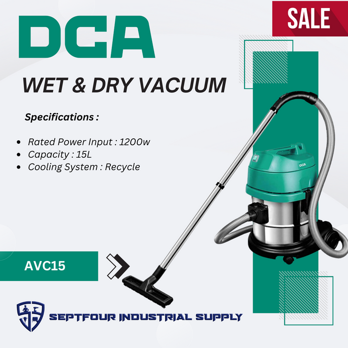 DCA 15L 1200w Vacuum Cleaner AVC15