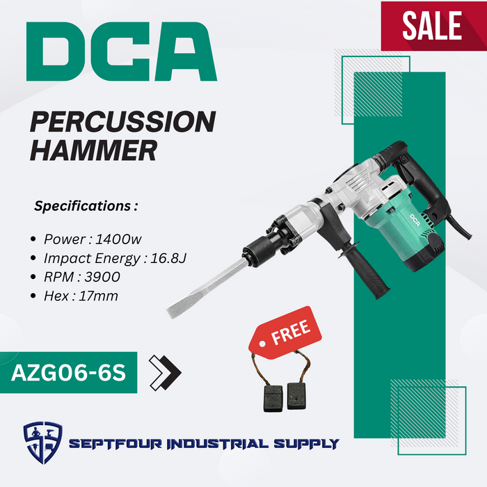 DCA 17mm 1400Watts Percussion Hammer AZG06-6S