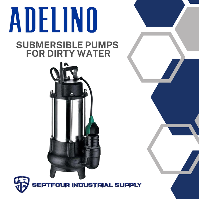Adelino Submersible Pump for Dirty Water (Stainless Body with Float Switch) AQS Model