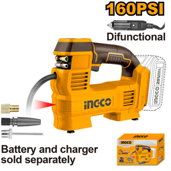Ingco Cordless Auto Air Compressor CACLI2012