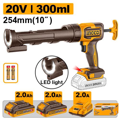 Ingco 20V Cordless Caulking Gun CCGLI20021