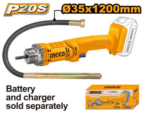 Ingco 20V Cordless Concrete Vibrator CCVLI202301