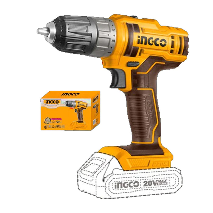 Ingco 20V Li-Ion Cordless Drill CDLI200515