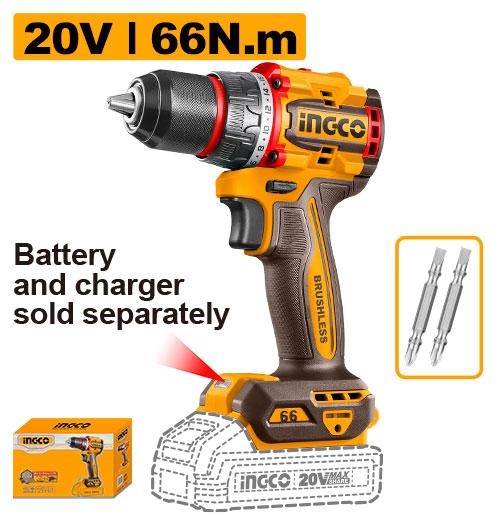 Ingco 66Nm Compact Cordless Drill CDLI206681