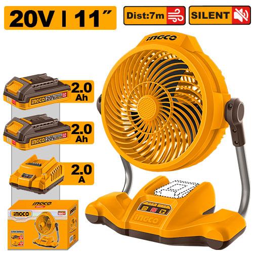 Ingco 20V 11" Cordless Fan CFALI20112