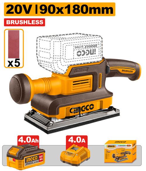 Ingco 20V Cordless Finishing Sander CFSLI20313