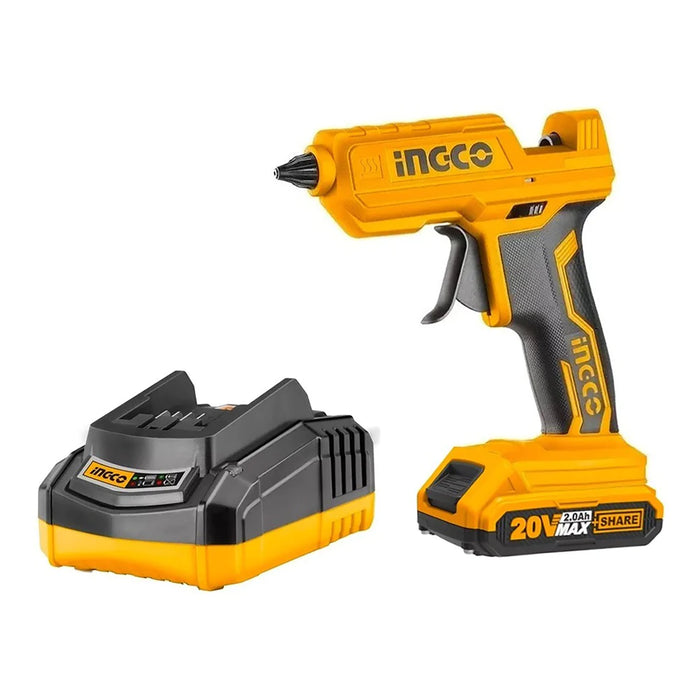 Ingco 20V Li-Ion Cordless Glue Gun CGGLI20018