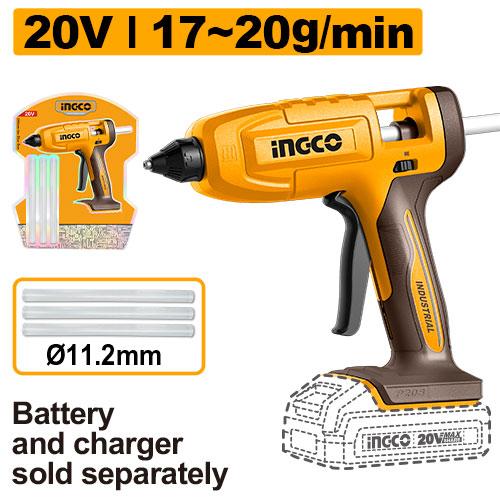 Ingco 20V 11.2mm Cordless Glue Gan CGGLI2003
