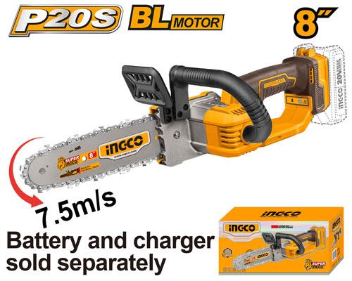 Ingco 20V 8" Cordless Chain Saw CGSLI2085