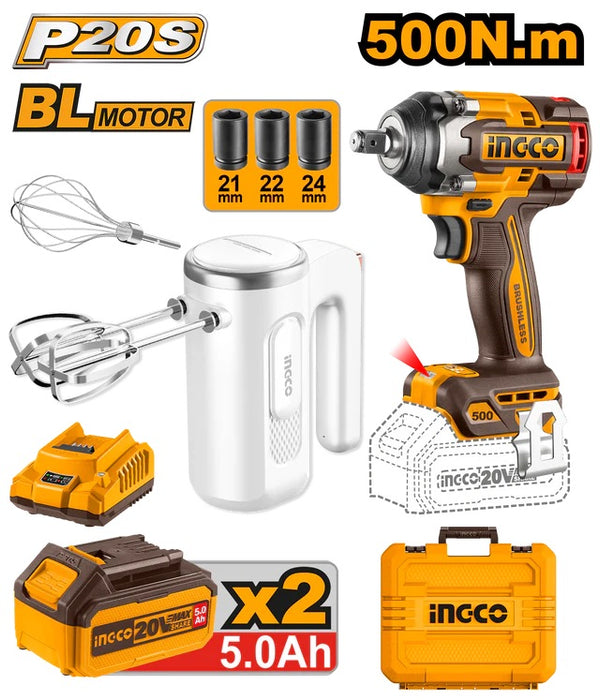 Ingco Cordless 2pcs Combo KitCOSLI240787