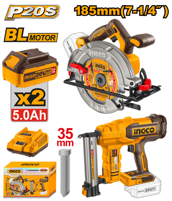 Ingco 20V Cordless 2pcs. Combo Kit COSLI240866