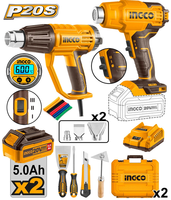 Ingco Heat Gun Combo Kit COSLI250801