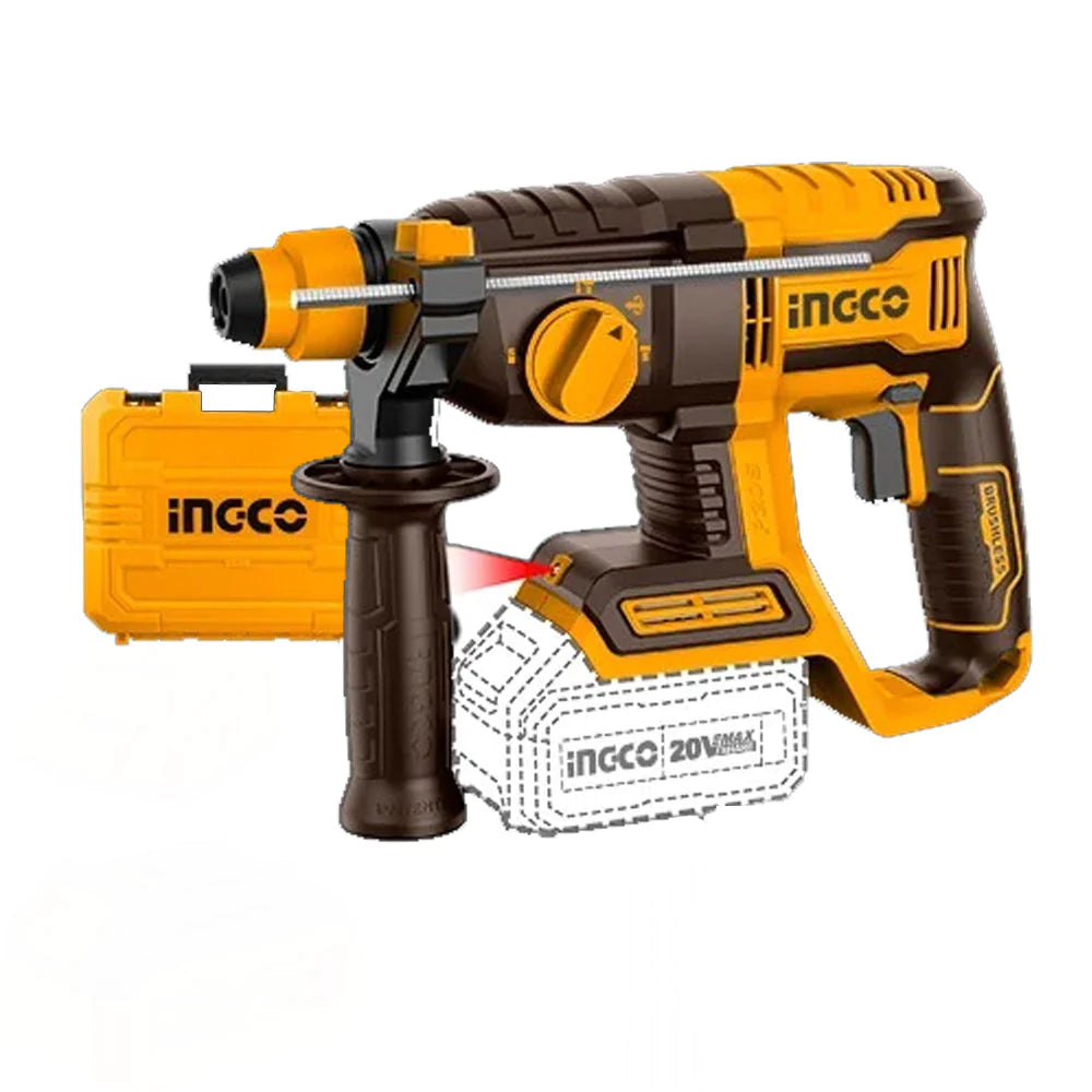 Ingco 20V Li-Ion Cordless Rotary Hammer CRHLI202081 — SEPTFOUR ...