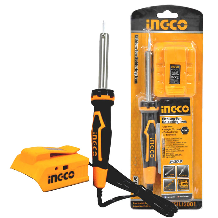 Ingco 20V Li-Ion Cordless Soldering Iron CSILI2001