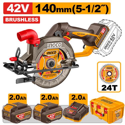 Ingco 42V 140mm Cordless Circular Saw CSLI4214012