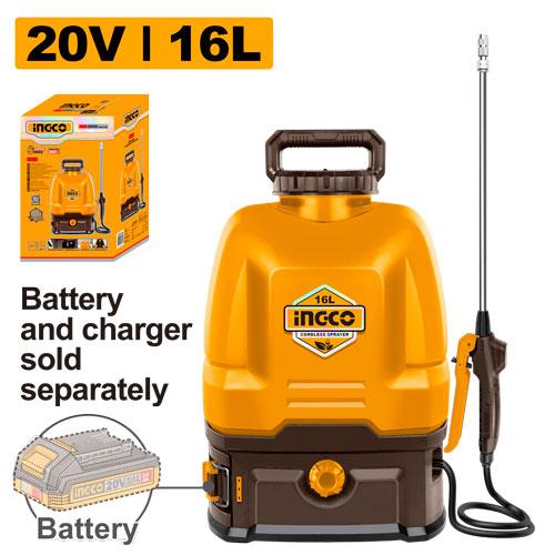 Ingco  Cordless Backpack Sprayer CSPLI2016