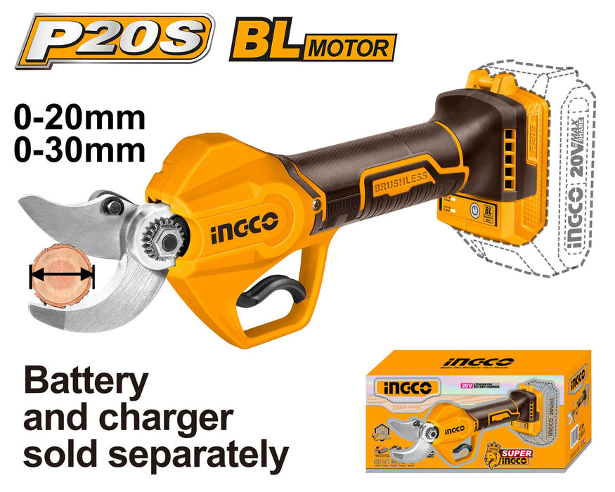 Ingco 20V Li-Ion Cordless Gauge Straight Shear (Industrial)  CSSLI20308