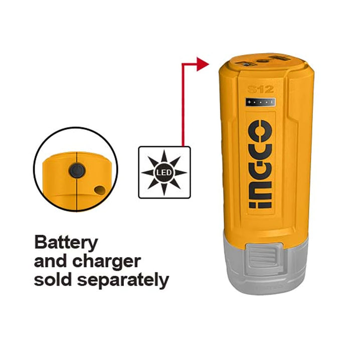 Ingco 12V Li-Ion USB-A Charger CUCLI1201