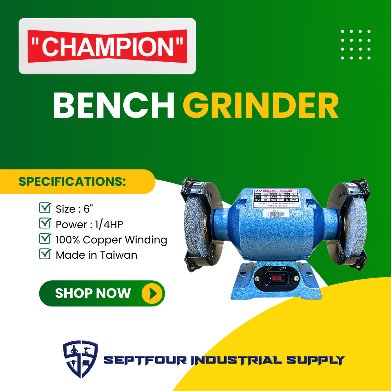 Bench Grinder/Sander/Buffing Machine